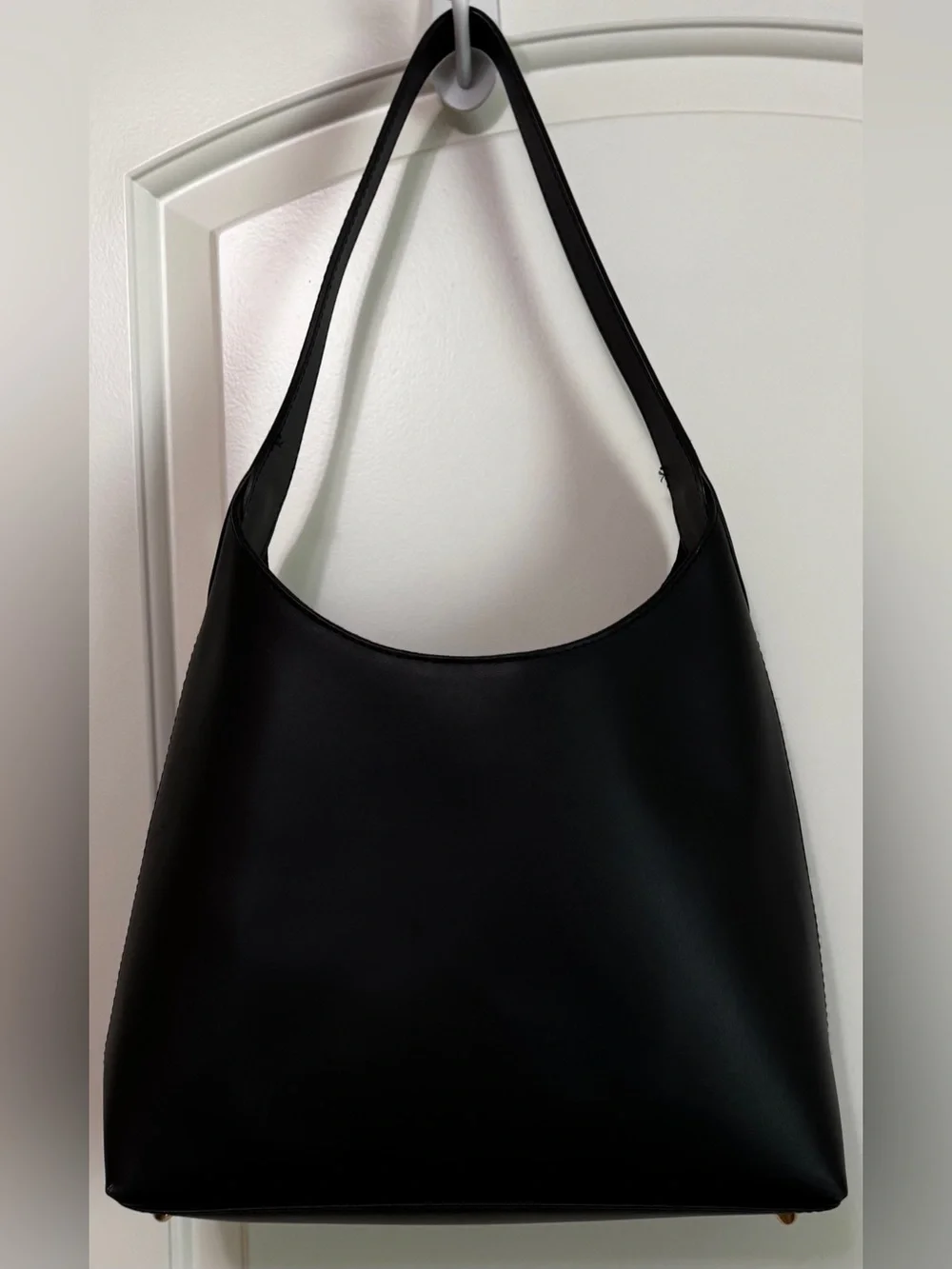 Divina Firenze Black Shoulder Hobo Bag Made in Italy